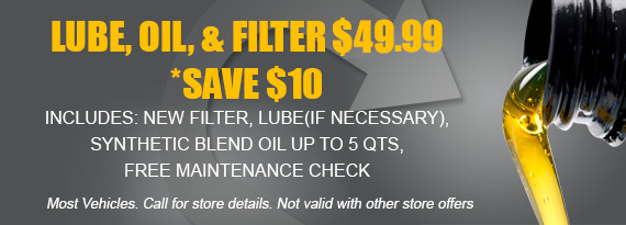 Lube Oil and Filter 49.99